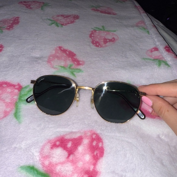 Cartier Gold and Black Sunglasses - Picture 10 of 11